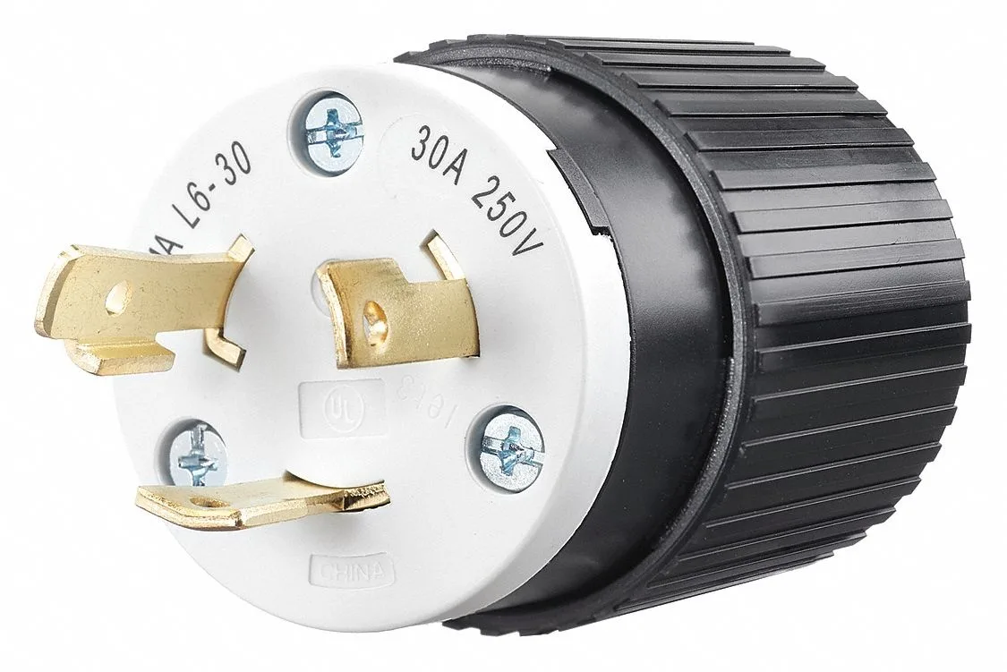 Bryant Bryant 70630NP 30A 250V L6-30P Straight Blade Plug Black/White — product photo