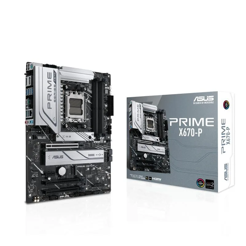 ASUS ASUS PRIME X670-P AMD motherboard AM5 12+2 DrMOS DDR5 2.5Gb Ethernet — product photo