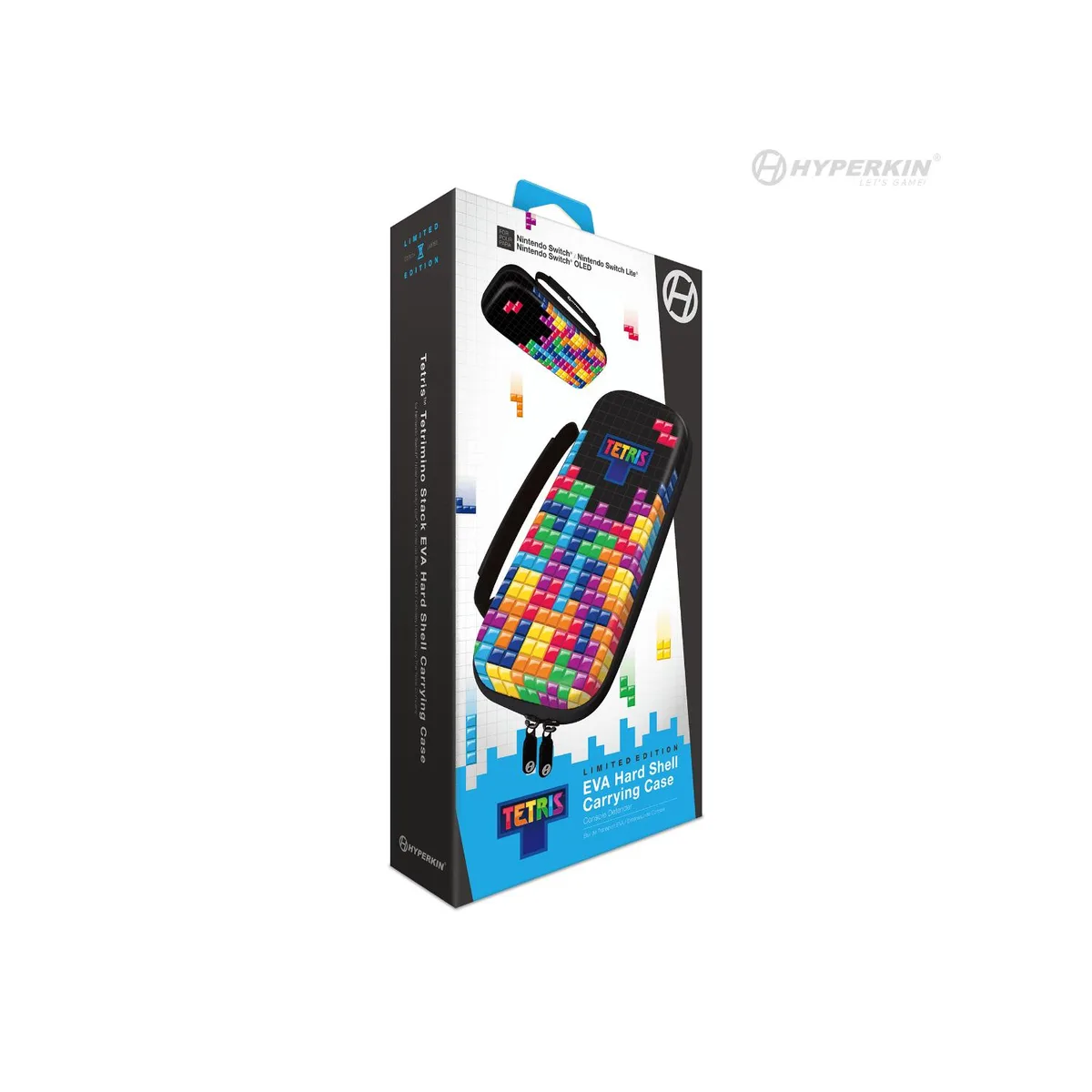 Hyperkin Hyperkin Tetrimino Stack EVA hard shell carrying case nintendo switch accessory — product photo