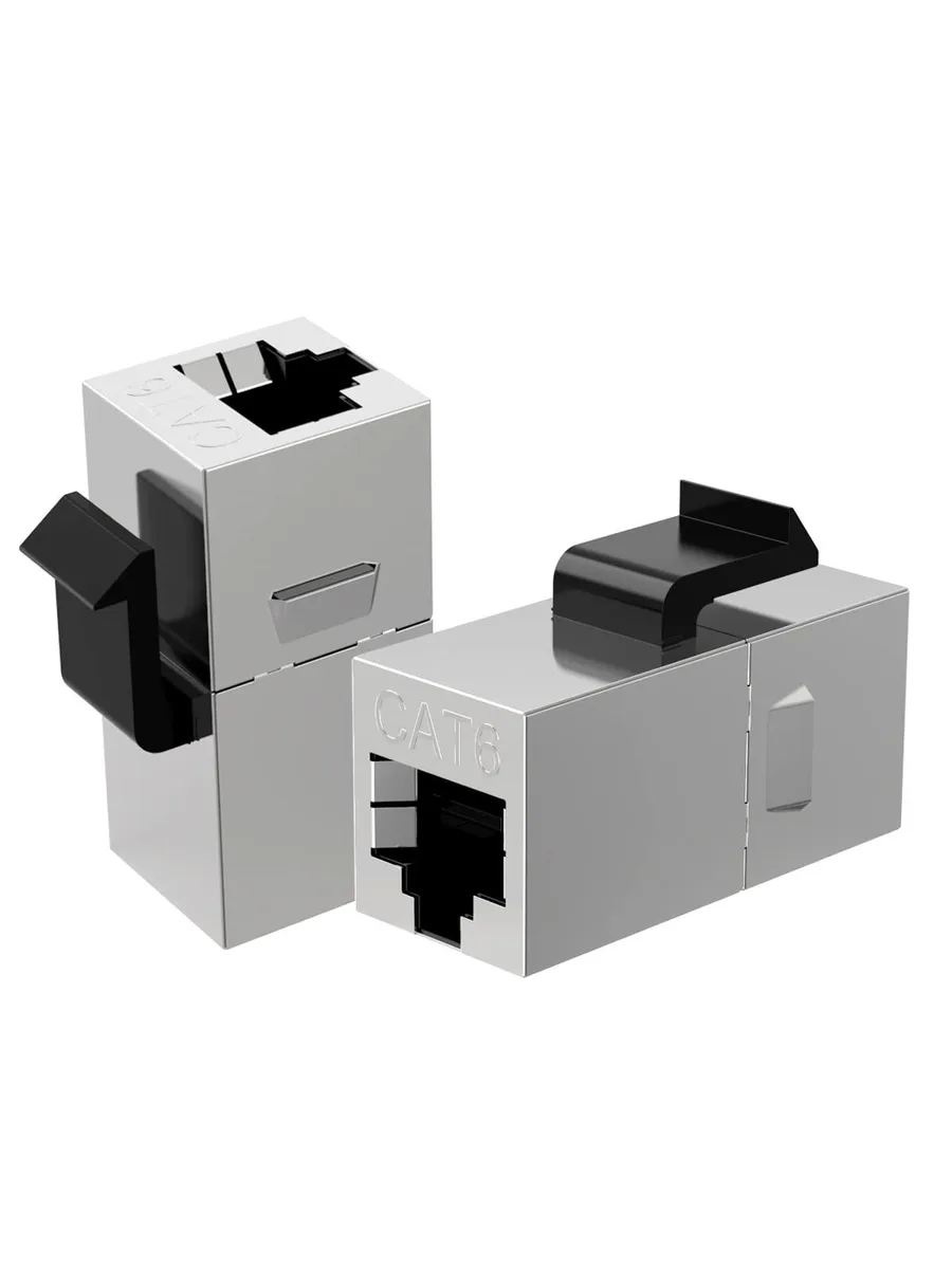 Vszerda Vszerda Cat6 Shielded RJ45 Female to Female Coupler 10-Pack — product photo