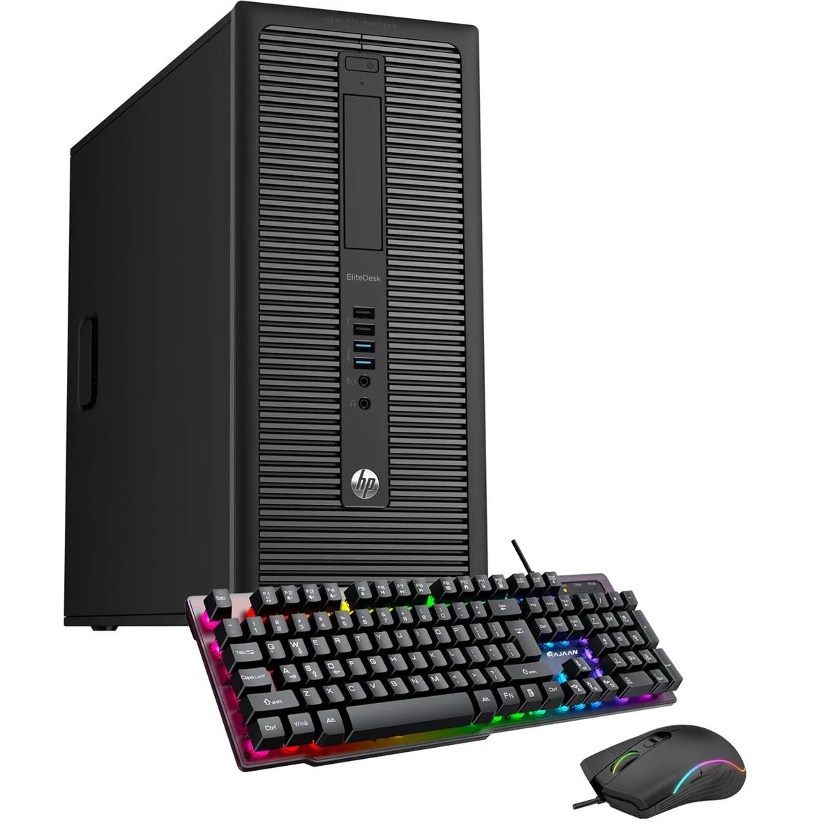 HP HP EliteDesk 800 G1 Tower i5-4570 3.2GHz 16GB DDR3 1TB SSD GT 1030 2GB Win 10 Pro gaming PC — product photo