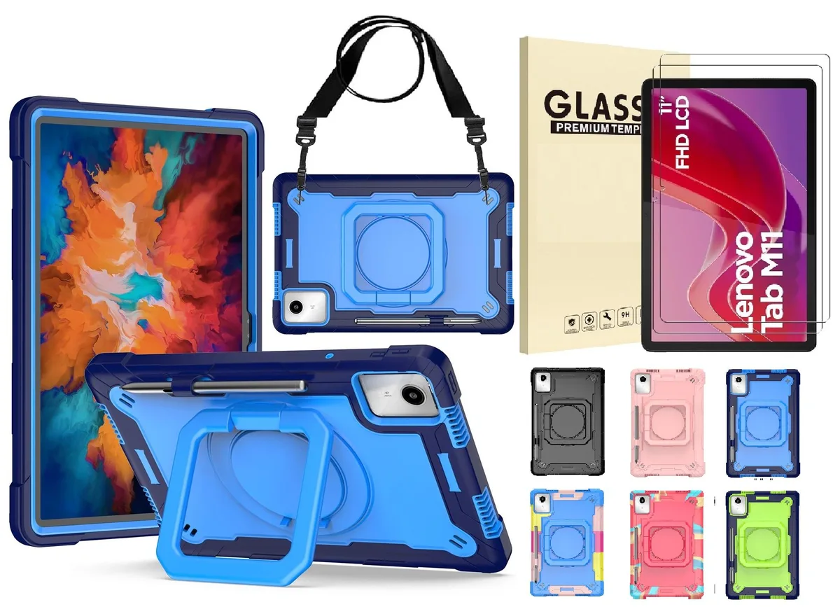 anicestore anicestore TB330FU case for Lenovo Tab M11 11" 2024 with screen protector blue — product photo