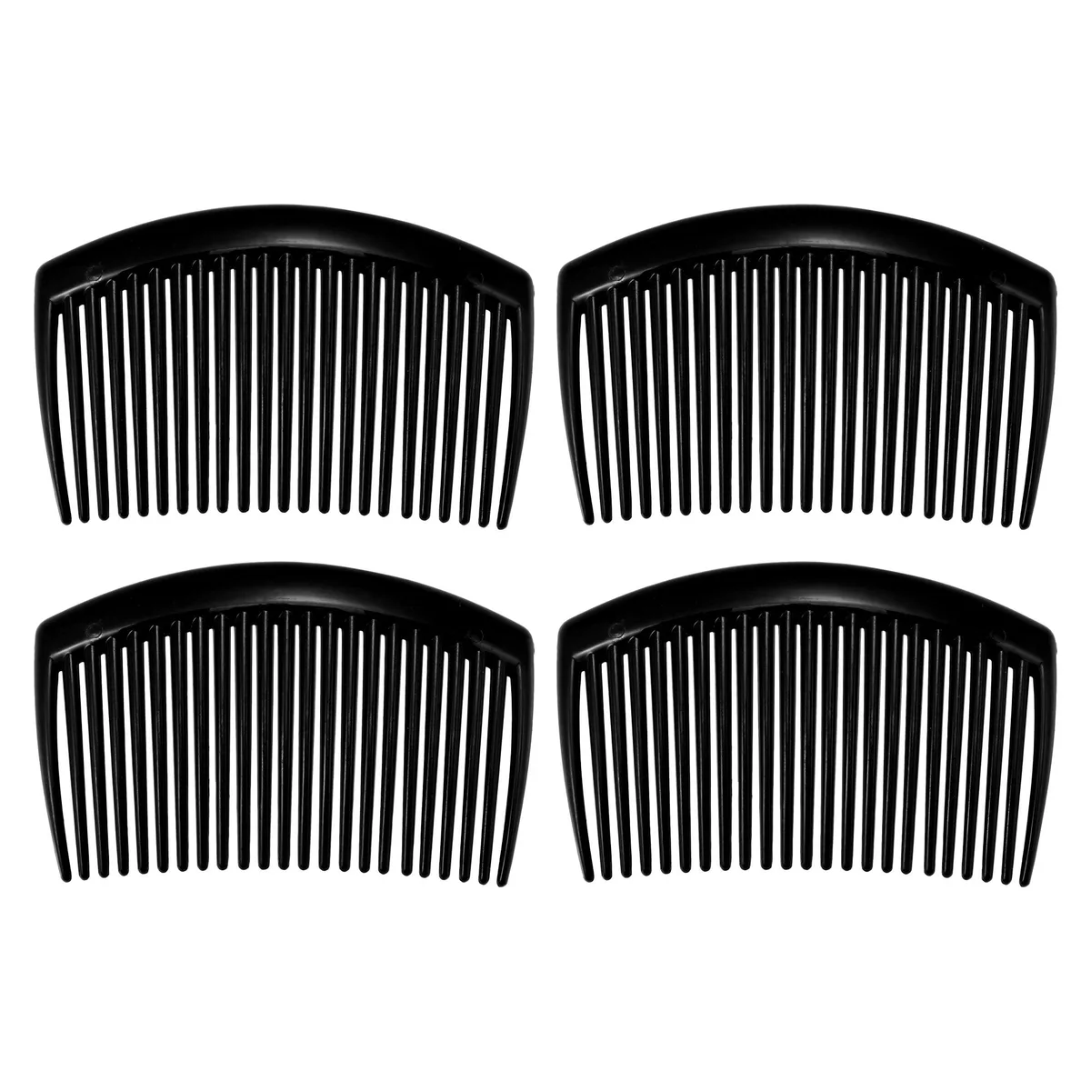 Unique-Bargains Unique-Bargains Classic Side Clip Hair Comb 4 Pcs Black 3.15"x1.97 — product photo
