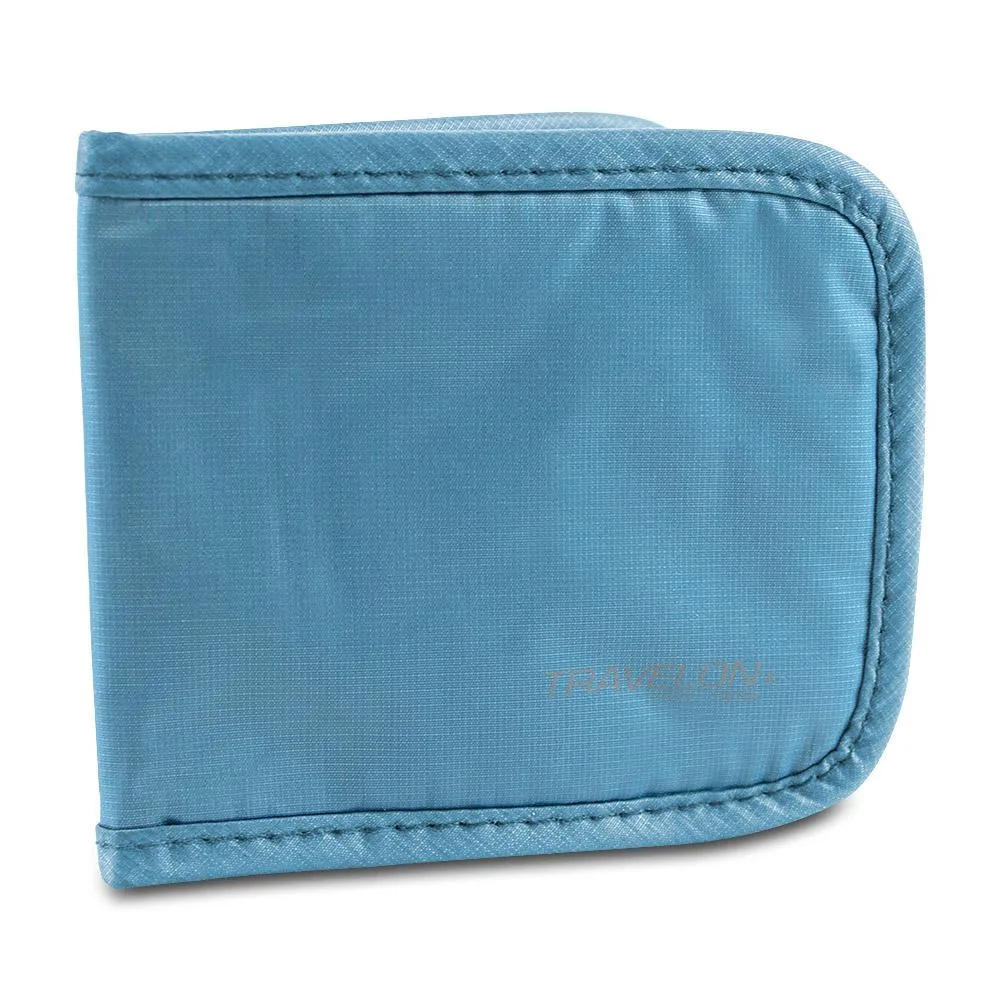Travelon Travelon Safe ID Slim Card Wallet RFID Blocking Teal — product photo