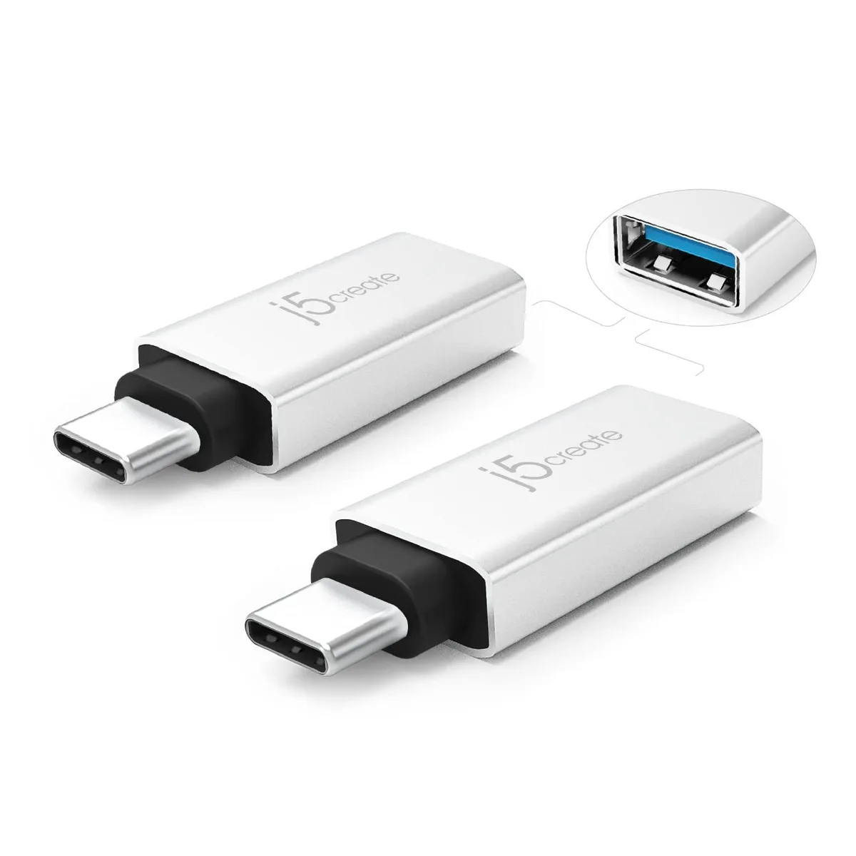 LORDWORLD LORDWORLD USB C to USB Type-A Adapter 2 Pack JUCX15X2 usb converter — product photo