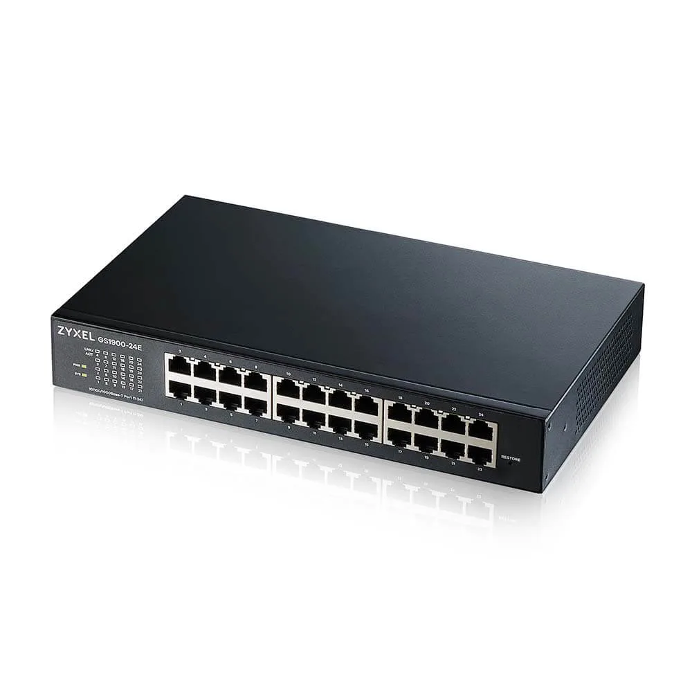 ZyXEL ZyXEL GS1900-24E 24-port Gigabit smart managed network switch — product photo