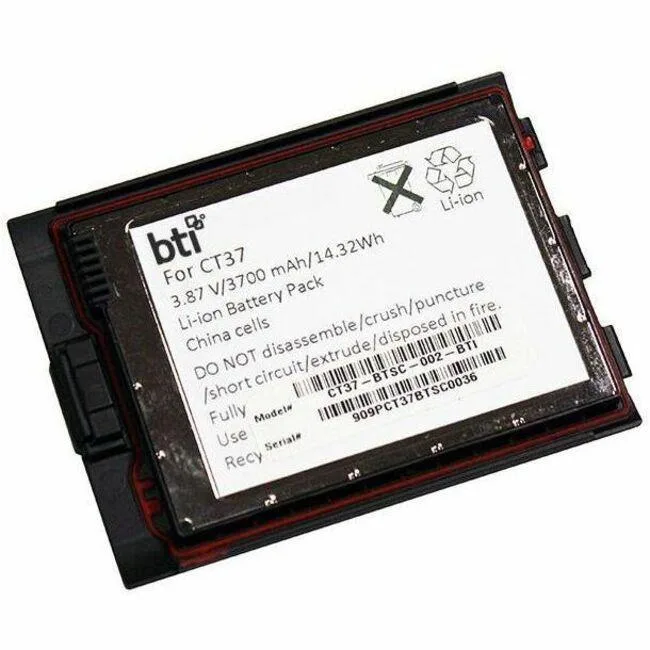 Battery Technology Inc. Battery Technology Inc. CT37-BTSC-002-BTI 3.87V 3700mAh 14.32Wh Li-Ion Barcode Scanner Battery — product photo