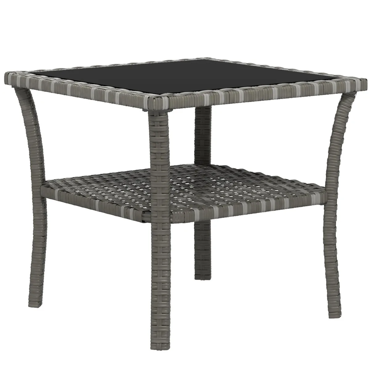 tuphen tuphen Square Outdoor Coffee Table 19.75" Mixed Grey — product photo
