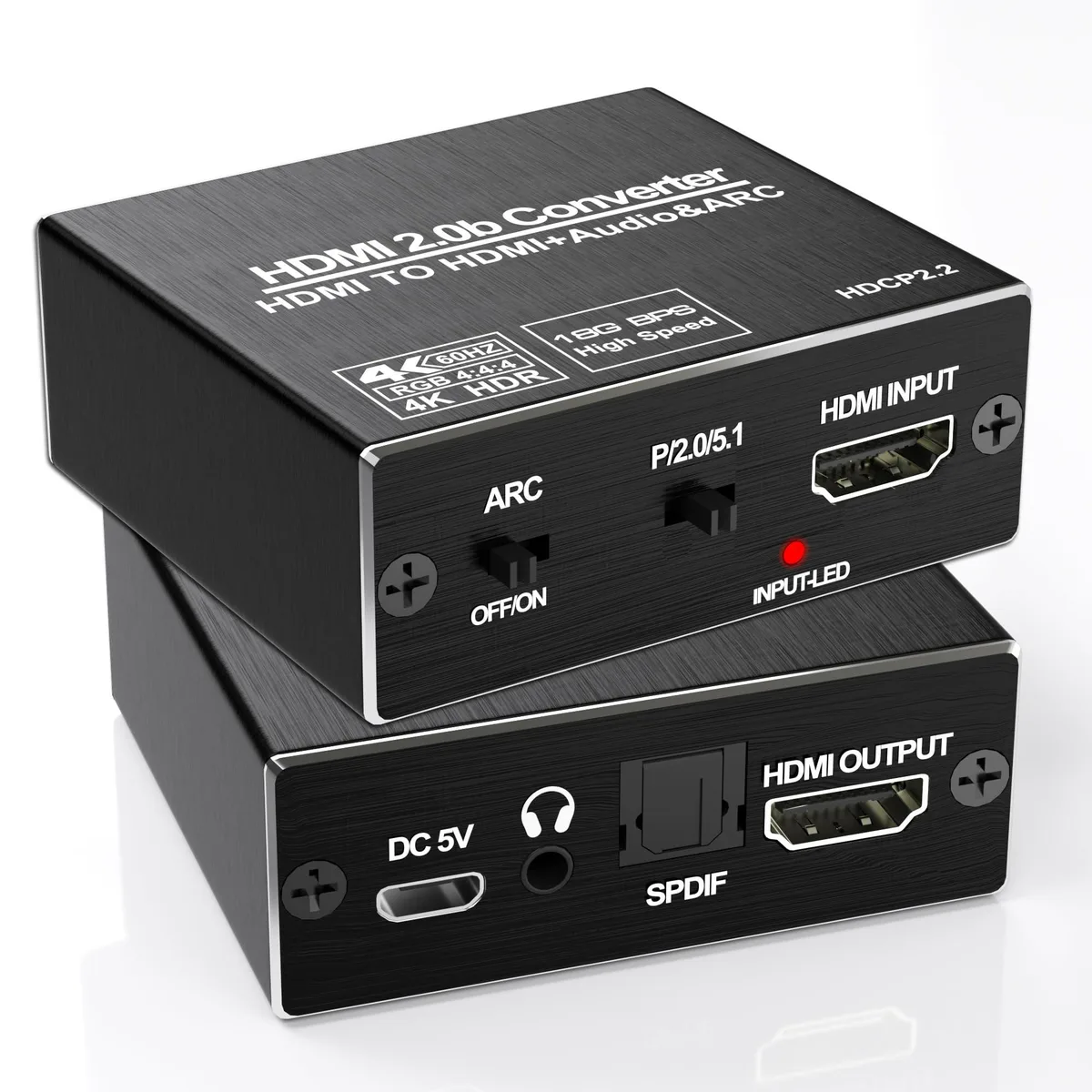  Buerlaseul BL-419B HDMI ARC Audio Extractor 4K 60Hz Optical 3.5mm — product photo