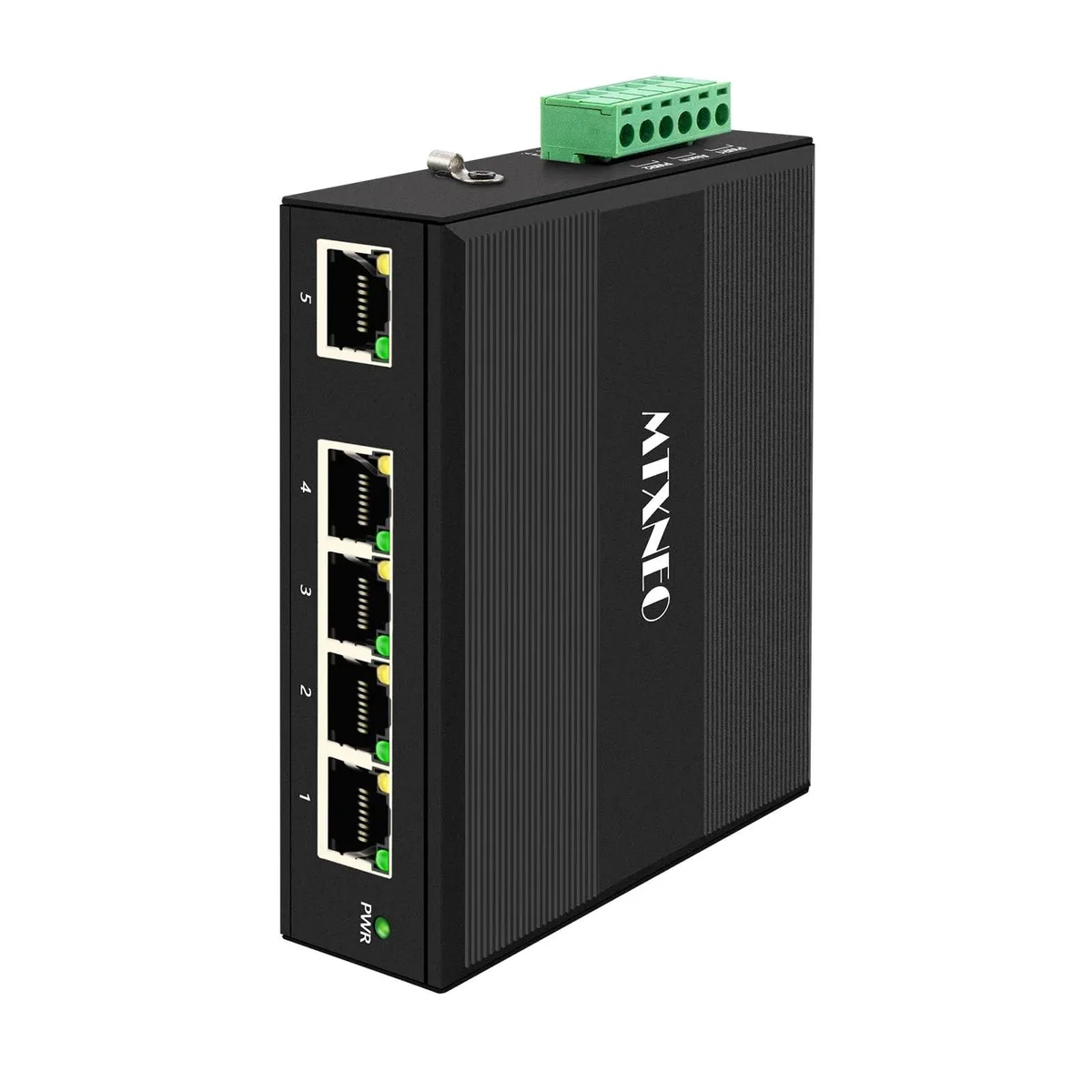 Barrow Mods Barrow Mods Mini Industrial 5 Port Full Gigabit Switch Hardened 5 Port RJ45 2 in 1 accessory — product photo