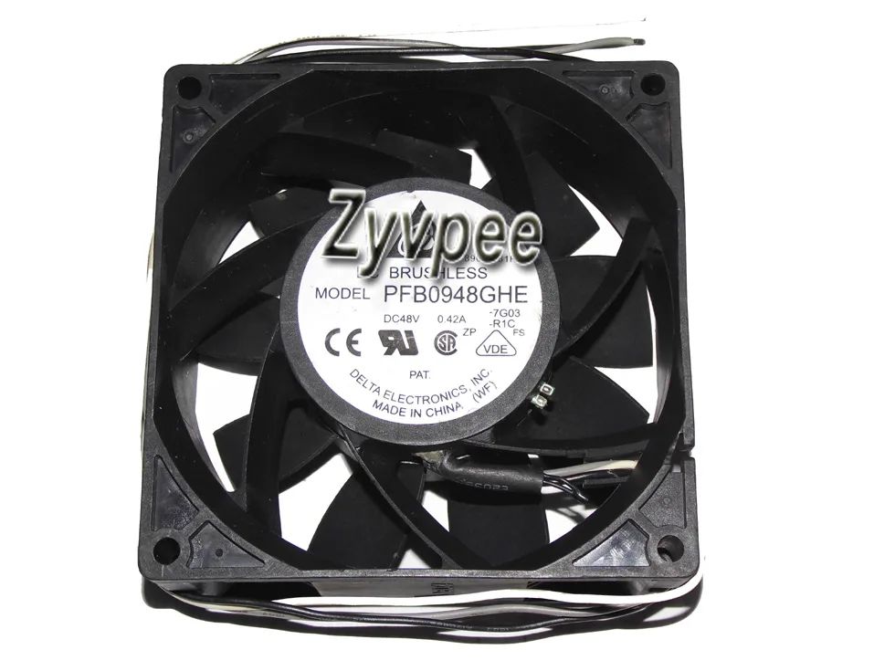 Zyvpee Zyvpee PFB0948GHE 7G03 90mm 48V 3-wire case fan — product photo
