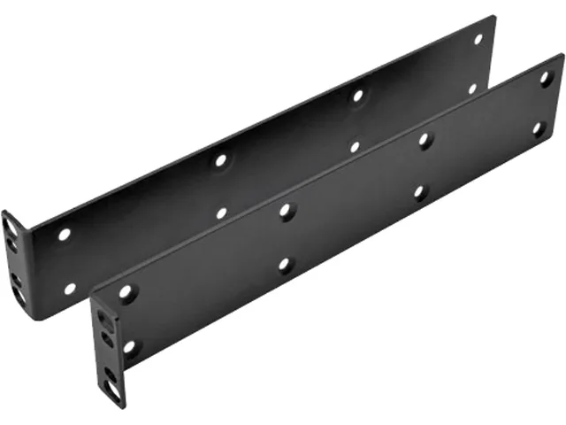 Two powder-coated steel brackets with 12-24 and M4 screws