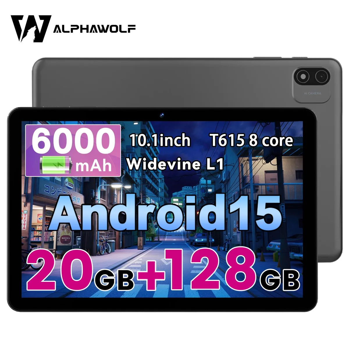 Alphawolf Alphawolf Lpad2S 10.1" Android 15 20GB 128GB tablet — product photo