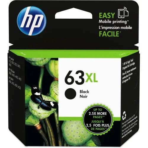 HP HP 63XL High Yield Black Ink Cartridge F6U64AN 480 Pages — product photo