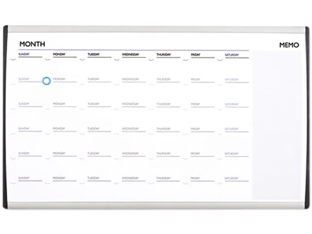 Quartet Quartet ARCCP3018 Magnetic Dry Erase Calendar Board 18 x 30 — product photo