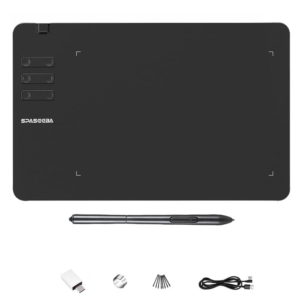  Spaseeba T605 Standard 6.7x4 in graphics tablet 8192 pressure 6 keys — product photo