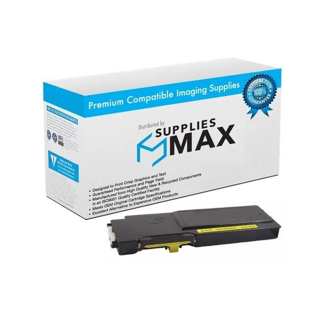 SuppliesMax SuppliesMax Yellow Extra High Yield Toner Cartridge 8000 Pages 106R03525 — product photo