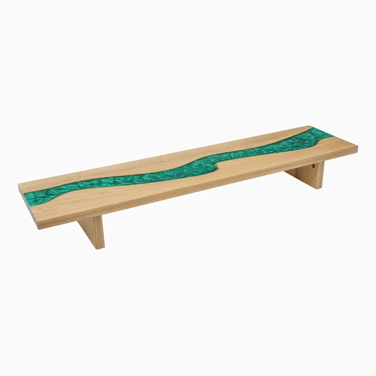 Desky Desky Minimal Monitor Stand White Ash Emerald River office equipment — product photo