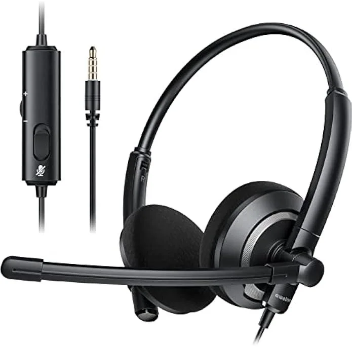 usbroway usbroway Wired Headset 3.5 mm Jack 270° Boom 180° Rotate — product photo