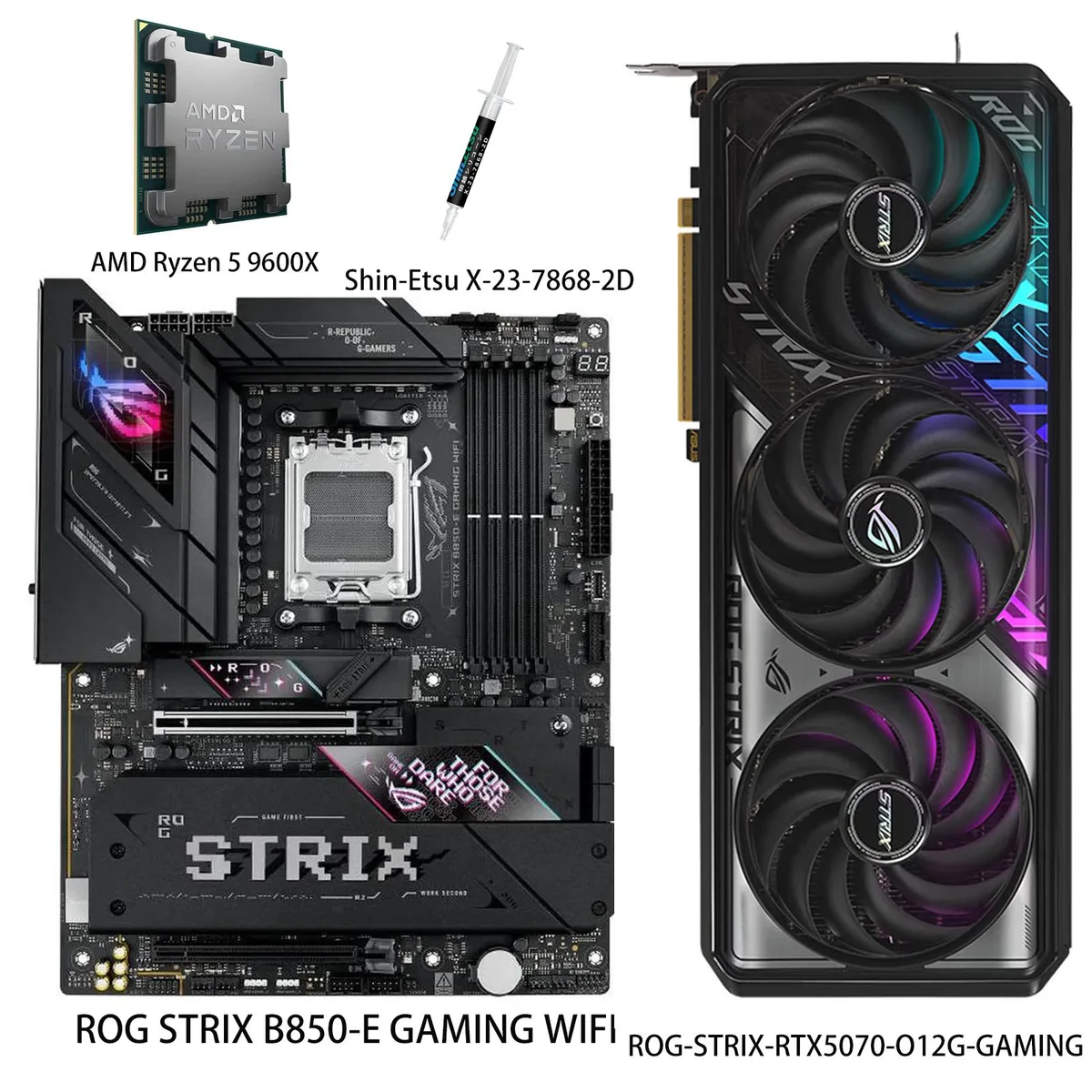 ASUS ASUS ROG Strix RTX 5070 12GB GDDR7 graphics card — product photo