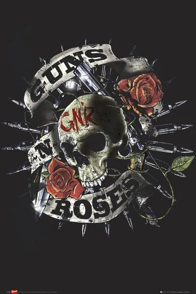 Guns N' Roses Firepower poster print, 22 by 34 inches, rolled in tube