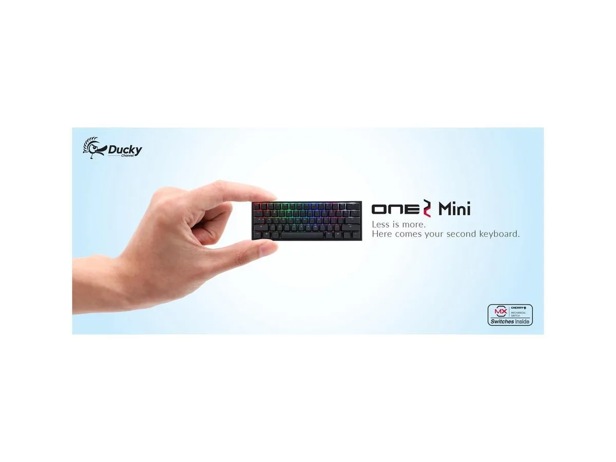 Corn Electronics Corn Electronics Ducky One 2 Mini 60% Gaming Keyboard Black Cherry MX Switches — product photo