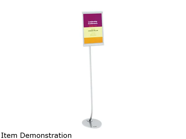 Quartet Quartet 7922 Designer Sign Stand Aluminum 11 x 17 Silver 59 — product photo
