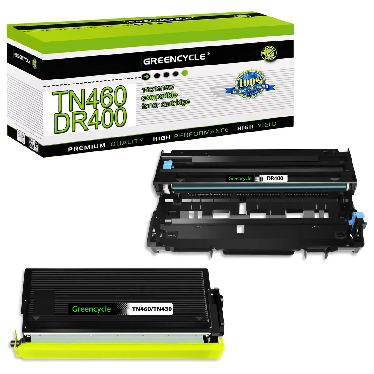GREENCYCLE GREENCYCLE TN460 DR400 Toner Cartridge and Drum Unit Set (1 Toner, 1 Drum) — product photo