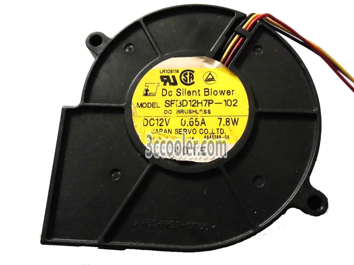 OEM Industries OEM Industries SFBD12H7P-102 97mm 12V 0.65A 7.8W 3-wire blower CPU cooler — product photo