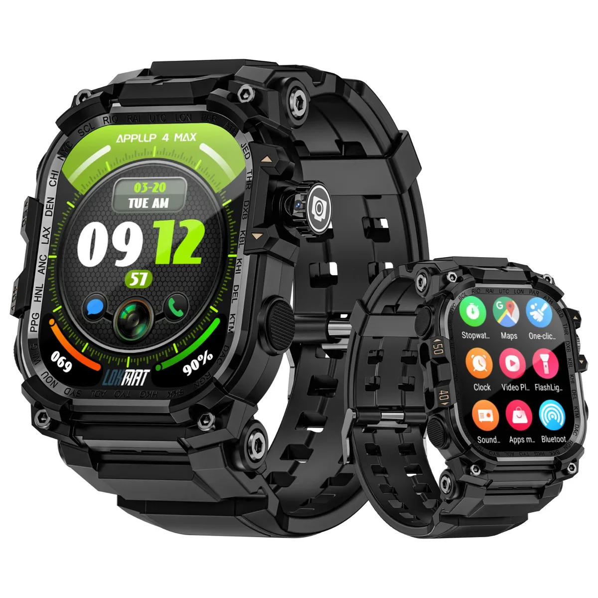 LOKMAT LOKMAT APPLLP 7 MAX Smart Watch 2.06 AMOLED 3GB 32GB Black — product photo