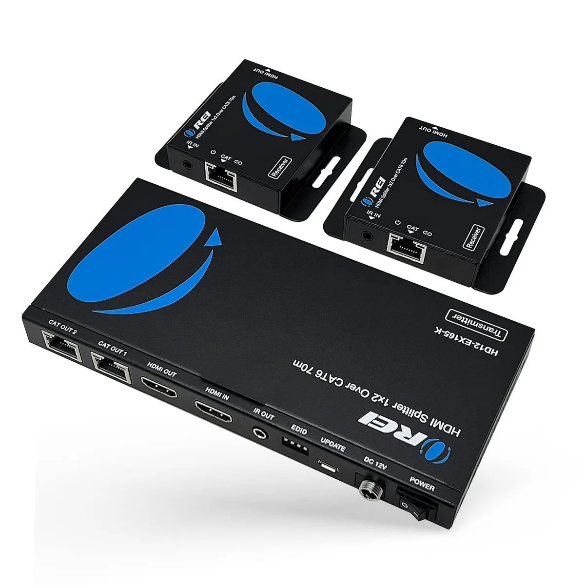 Orei LLC Orei LLC HD12-EX165-K 1x2 HDMI Extender Splitter 2 in 1 accessory — product photo