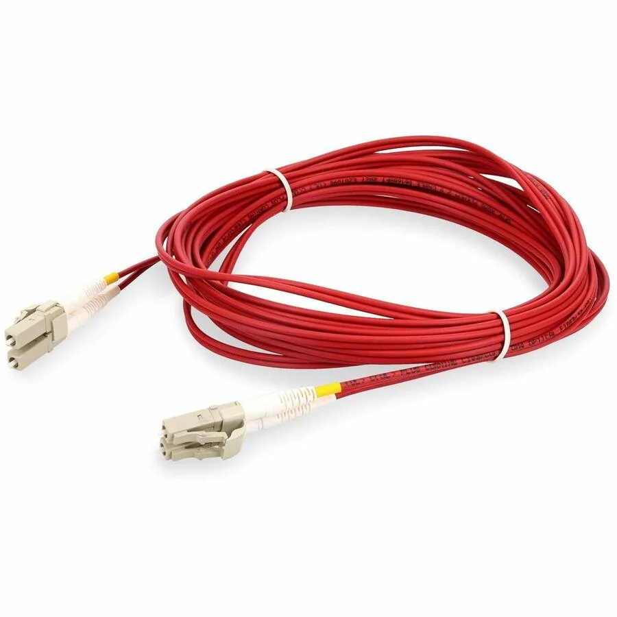 AddOn AddOn 2m LC to LC Red OM4 Duplex OFNR Riser-Rated TAA Fibre Optic Cable — product photo