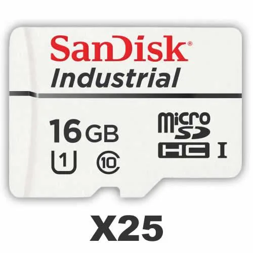 SanDisk SanDisk Industrial microSDHC 16GB U1 25-Pack — product photo