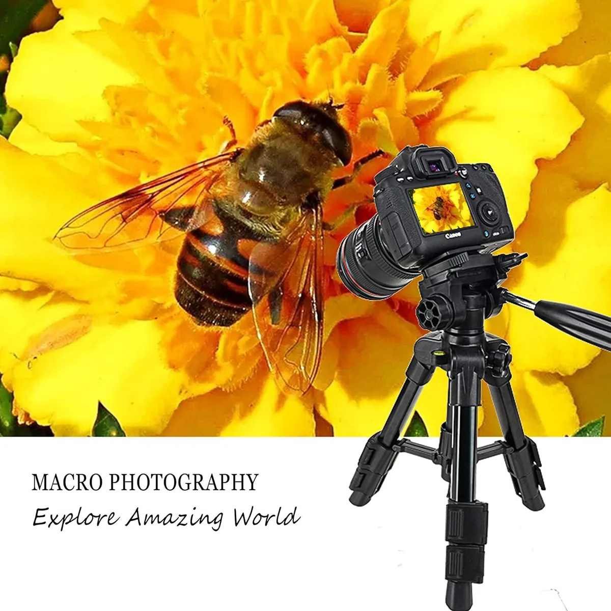 PISKEKAT PISKEKAT Mini Tripod 13 in Folded 20.5 in Extended 1.61 lb 6.6 lb Load — product photo