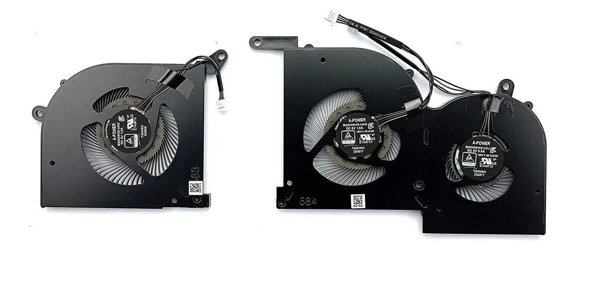 BFKK BFKK CPU GPU Cooling Fan Pair for MSI WS66 GS66 Stealth 10SD 10SGS 10SF 10SE MS-16V1 — product photo