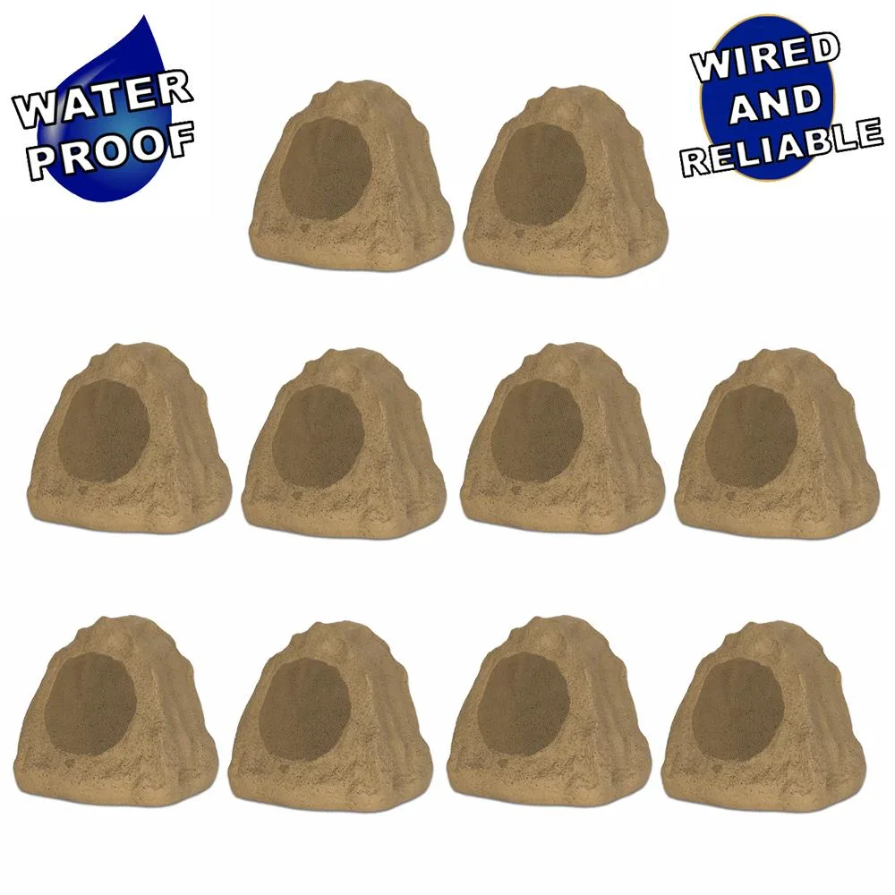 Goldwood Sound, Inc. Goldwood Sound, Inc. Theater Solutions 10R6S 6.5" Sandstone 10 Speaker Set — product photo