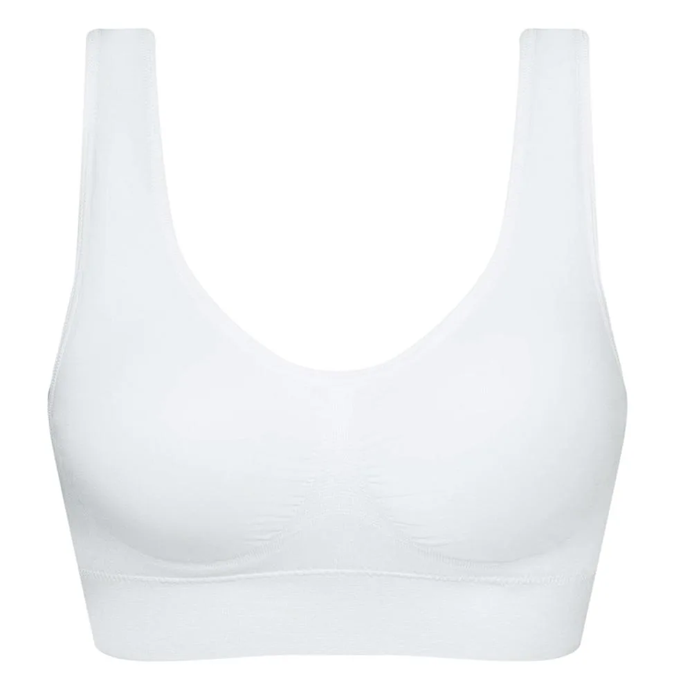 Jobar Jobar JB6921W BraTastic Bandeau Bra White Medium 34-36 — product photo