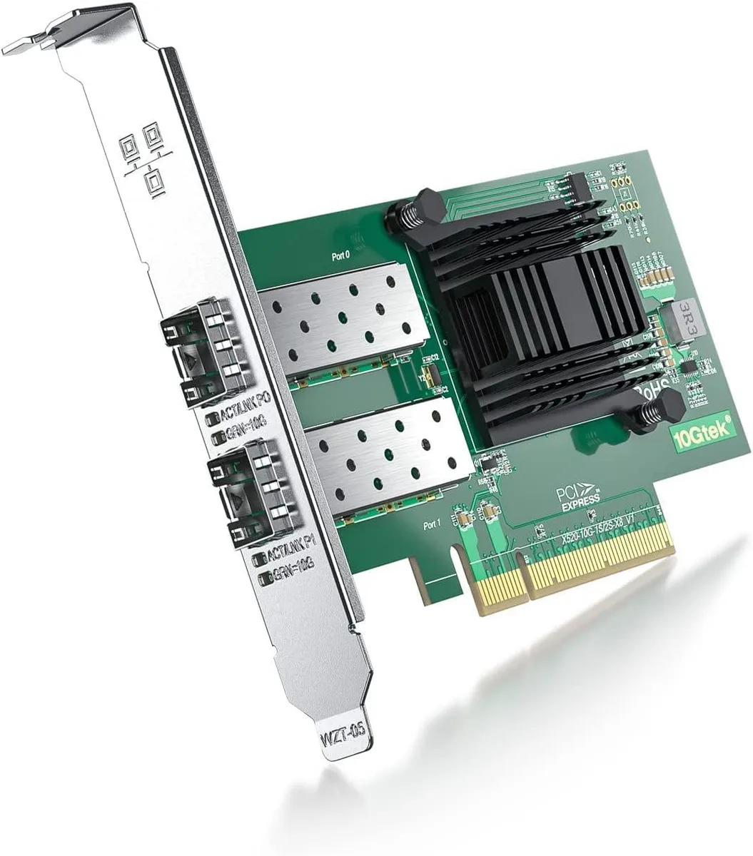 BFKK BFKK 10Gb PCI-E Network Card Dual SFP+ Intel 82599EN Controller — product photo