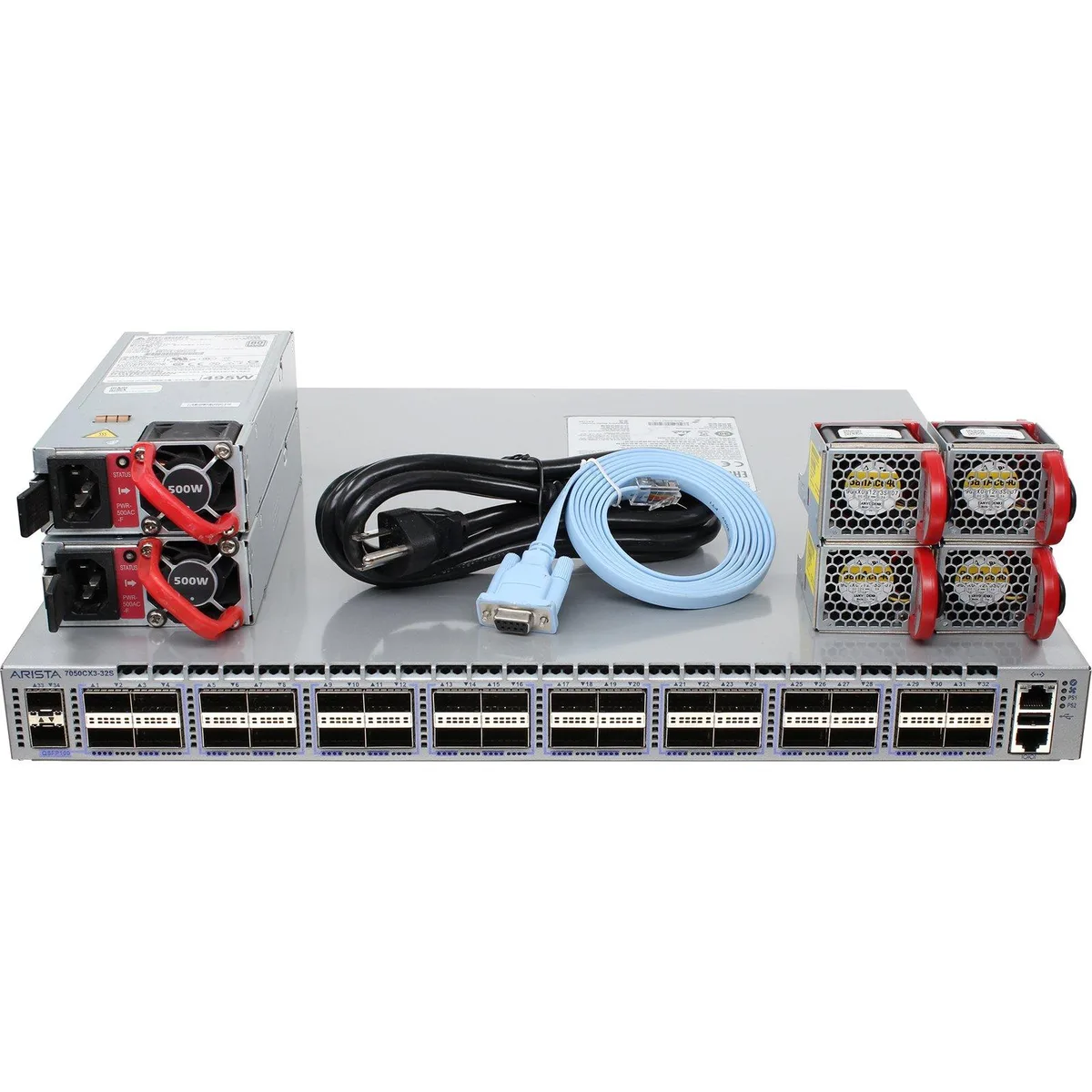 Arista Networks, Inc. Arista Networks, Inc. DCS-7050CX3-32S-F 32x100GbE QSFP28 2x10GbE SFP+ network switch — product photo