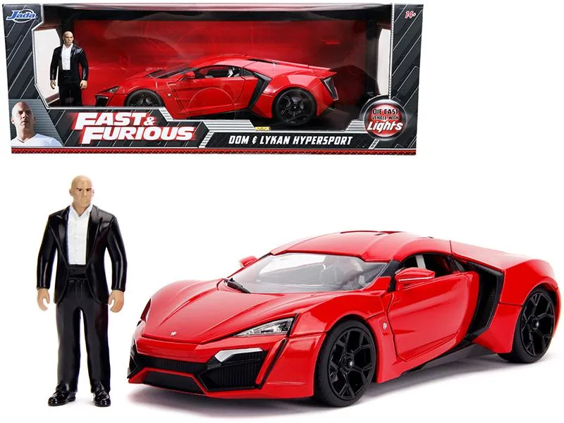 Jada Jada Lykan Hypersport 1/18 Red Lights Dom Figurine — product photo
