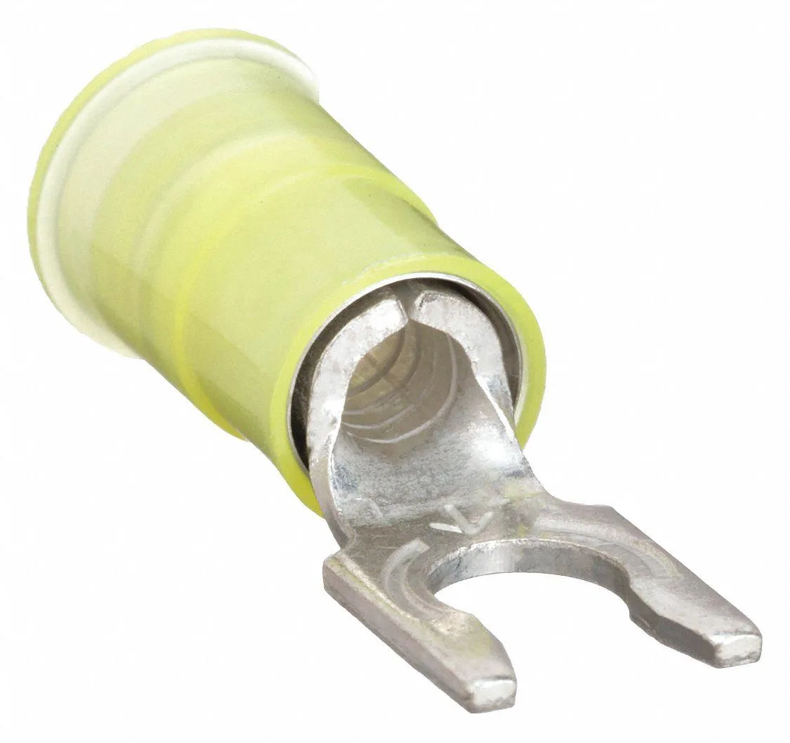 3M 3M MNG10-14FLX Fork Terminal 10 AWG 1/4 in Stud 600 V Nylon Insulated 50 Pack — product photo