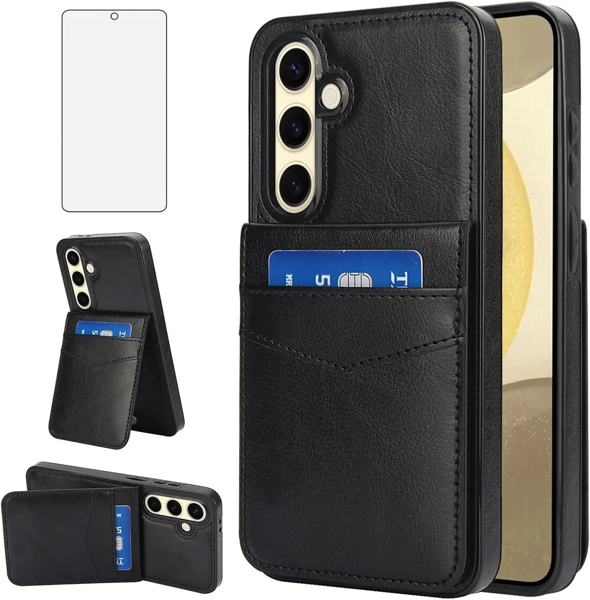 SOEWIOU SOEWIOU Wallet Case for Galaxy S24 FE 5G Black — product photo