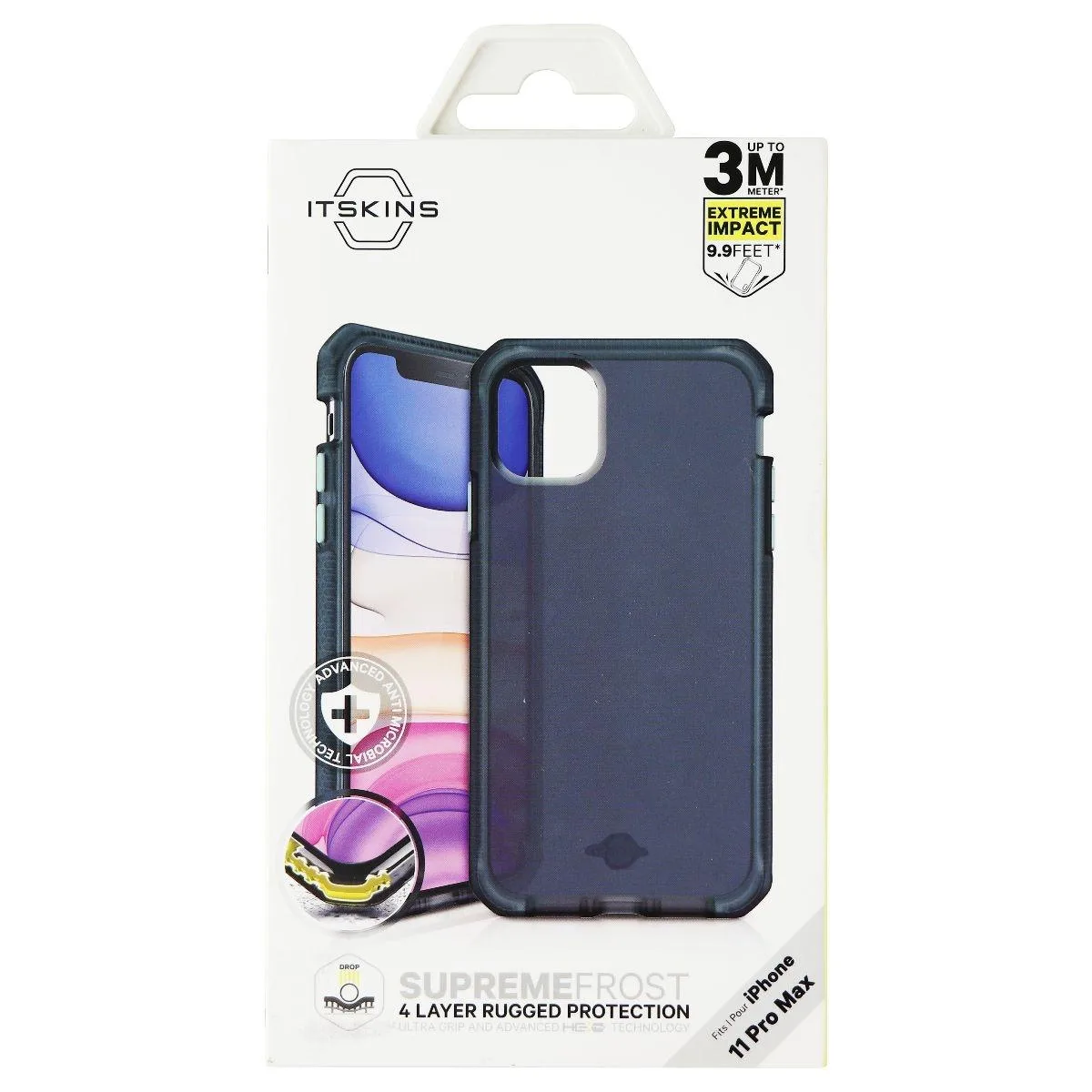 ITSKINS ITSKINS Supreme Frost Case iPhone 11 Pro Max Tiffany Green Black — product photo