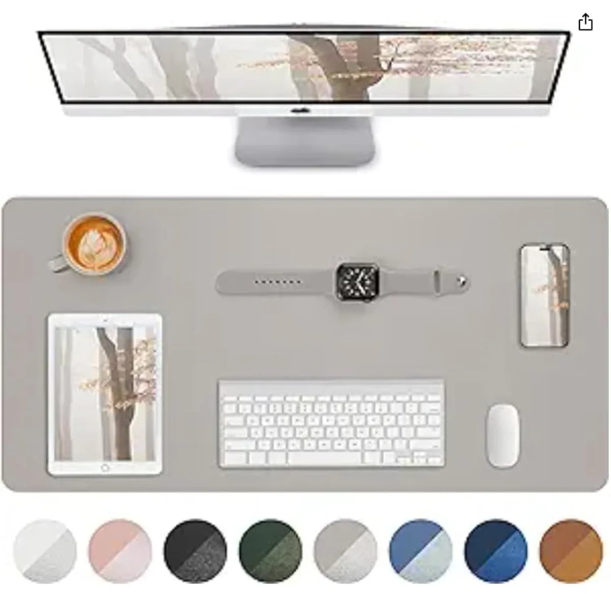  Keychron D-3115 Light Grey Desk Mat 31.5 x 15.7 — product photo
