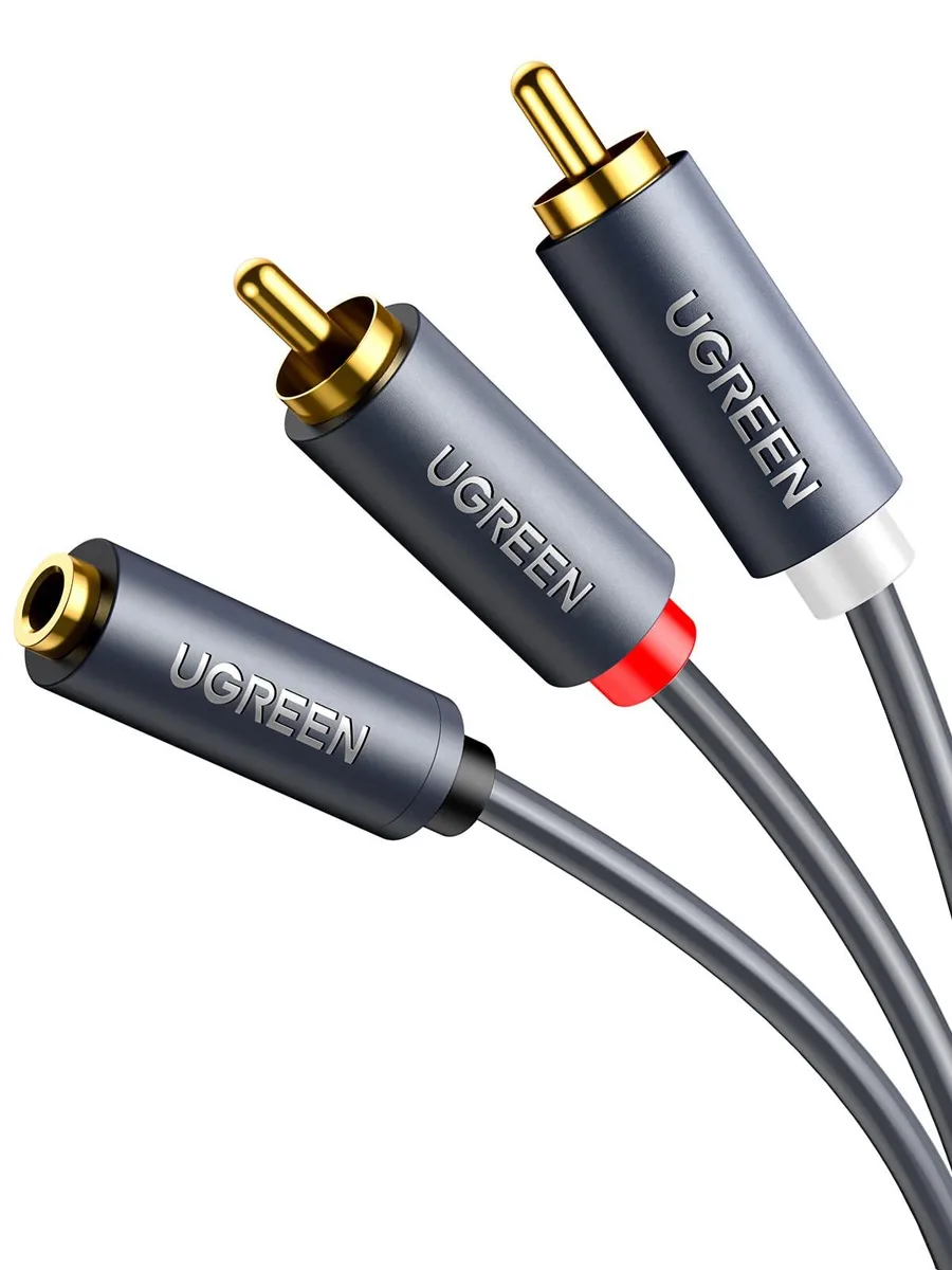  UGREEN 10588 3.5mm Female to 2 RCA Male Audio Adapter 3FT — product photo