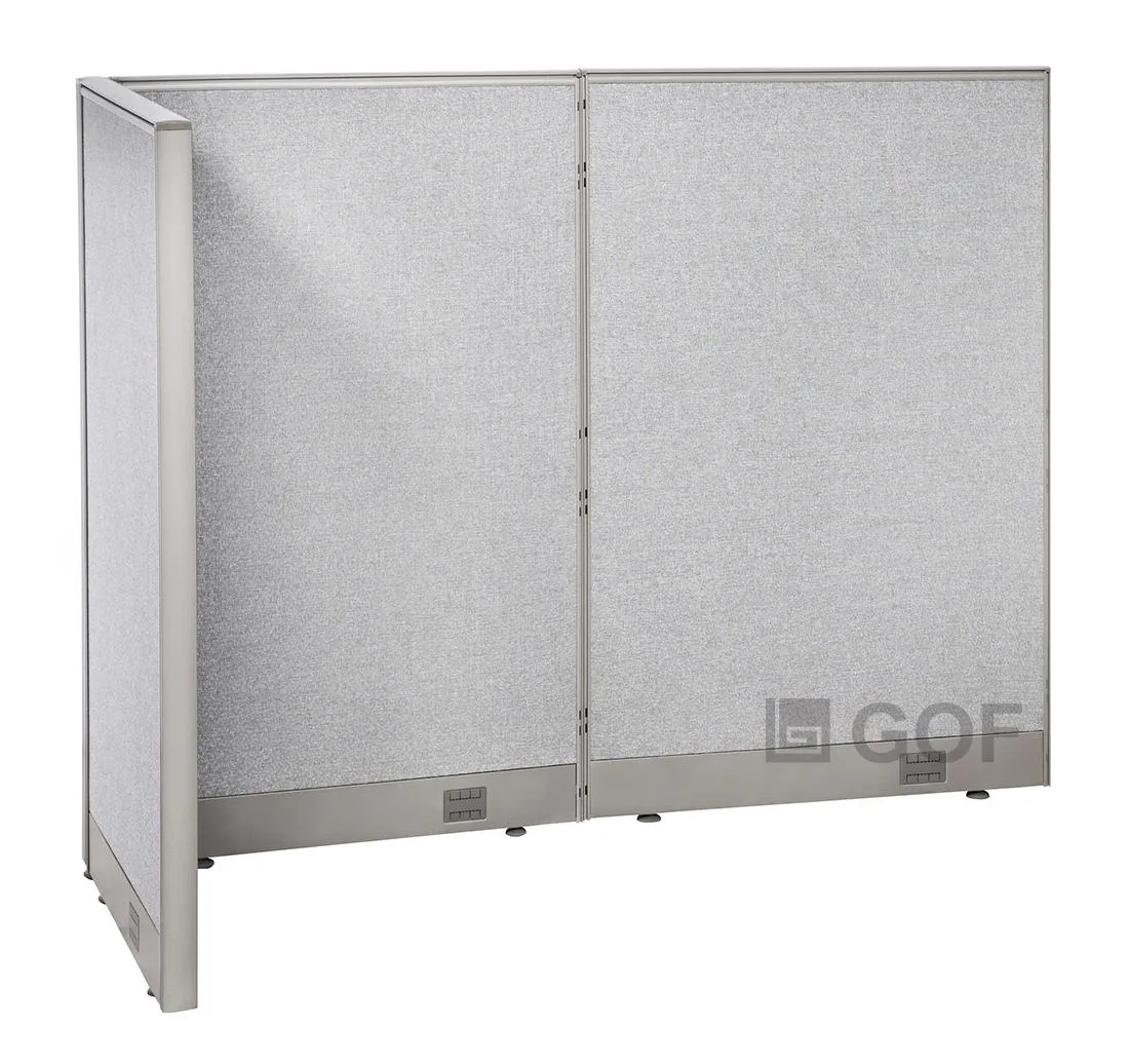 GOF GOF L-Shaped Partition Set 30"D 60"W 48"H Fabric — product photo