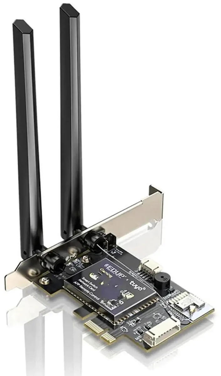 SMUGDESK SMUGDESK AC600Mbps Dual Band PCIe WiFi Adapter with Mobile APP Remote Power Switch — product photo