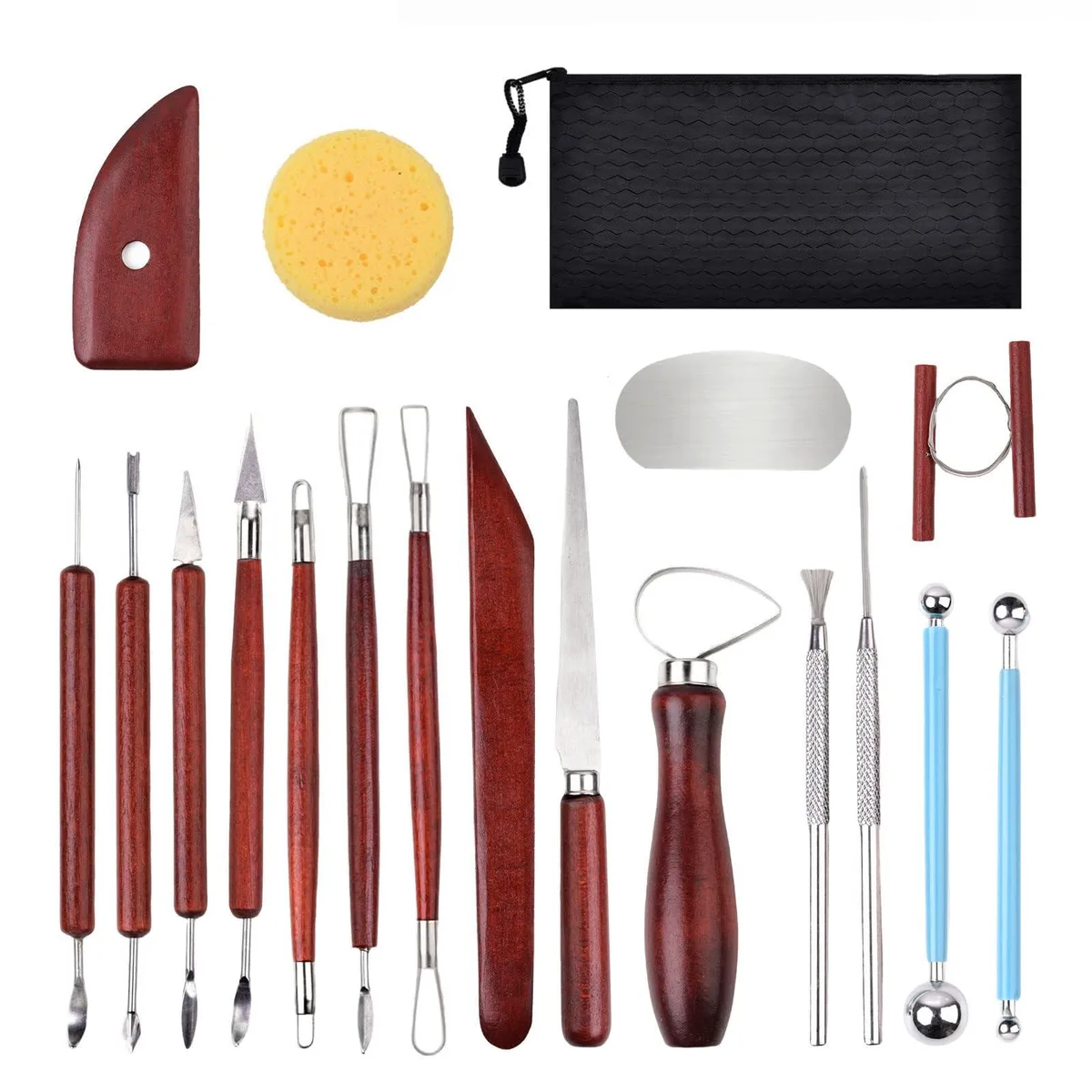  Blisstime CLAYTOOLS18 18-piece pottery tool kit — product photo