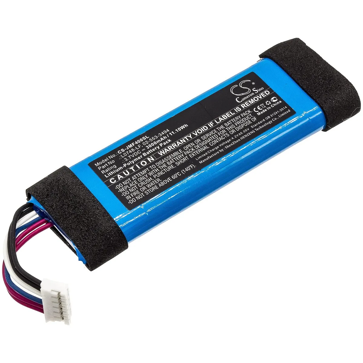  Cameron Sino Replacement Battery JBL Flip 3 SE Stealth Edition Essential L0748-LF 3000mAh 11.10Wh — product photo