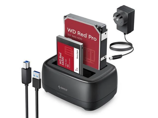 LORDWORLD LORDWORLD DD28 Dual Bay Hard Drive Adapter 40TB USB 3.0 SATA — product photo